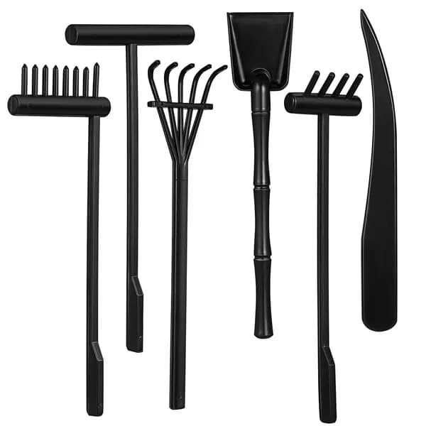 Миниатюрные Грабли, 6 Штук, Из Пластика, Для Дзэн Декора
