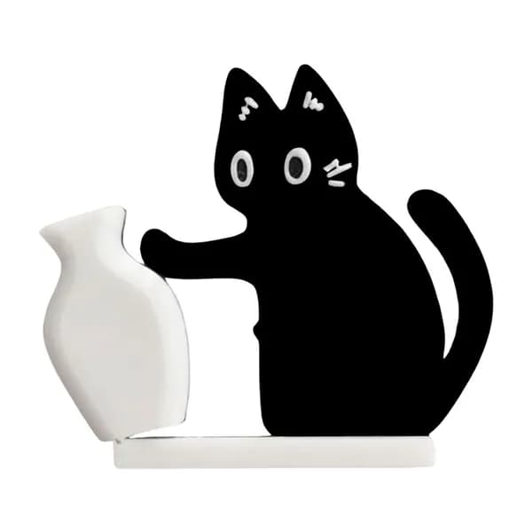 Магнитный холодильник с фигуркой кота для хранения кошачьих усов