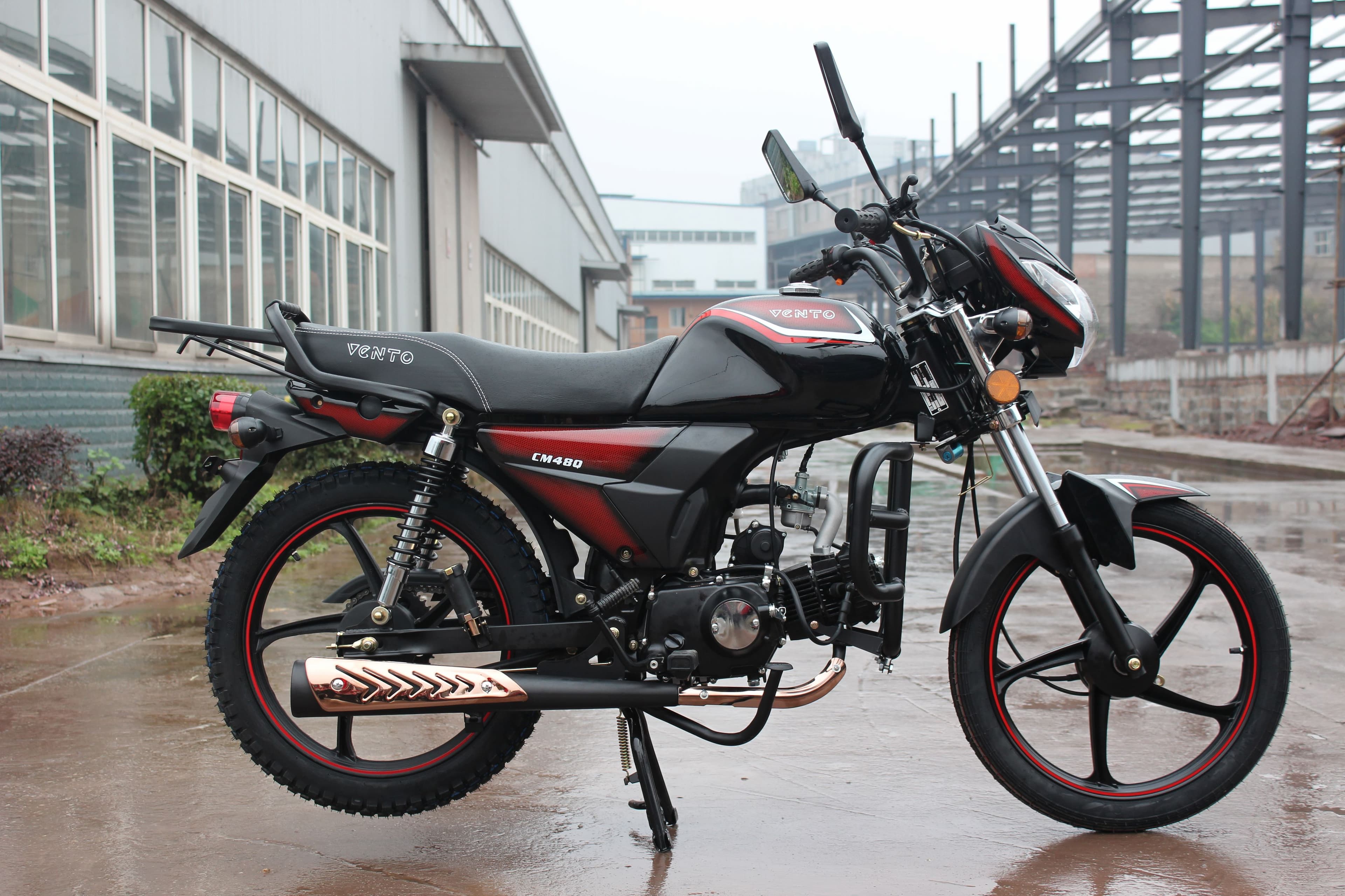 Мопед бензиновый VMC RIVA II SX CH1100 (без ПТС, под 49) черный/ любая категория прав