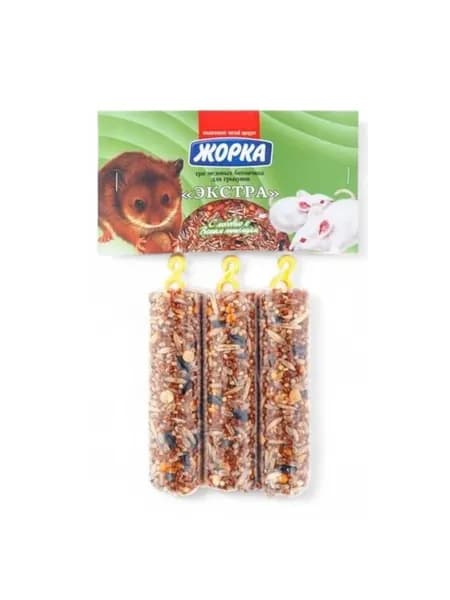 Жорка Лакомство для хомяков Экстра, медовые батончики, 3 шт. в уп., 150 гр.