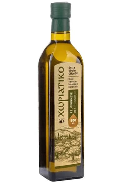 Масло оливковое Extra Virgin Хориатико/ Horiatiko Peloponnese 0.5 л