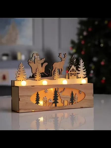 Светодиодная фигура «Новогодняя ночь» 24 × 17 × 6 см