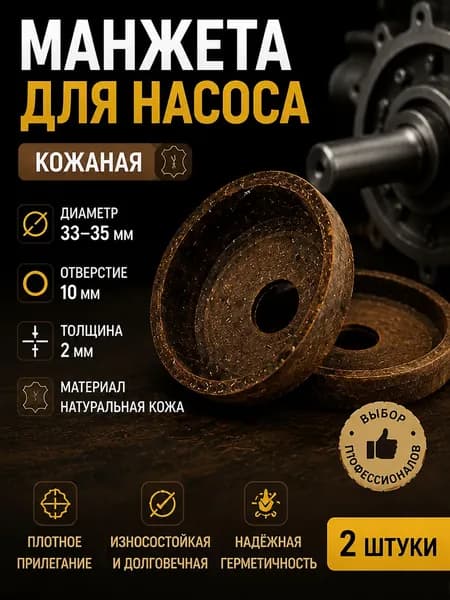 Манжета насоса 35мм М-01 2 шт