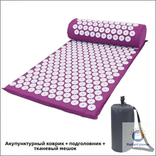 Премиумковрик K5 для спины с подушкой, массаж акупунктурный