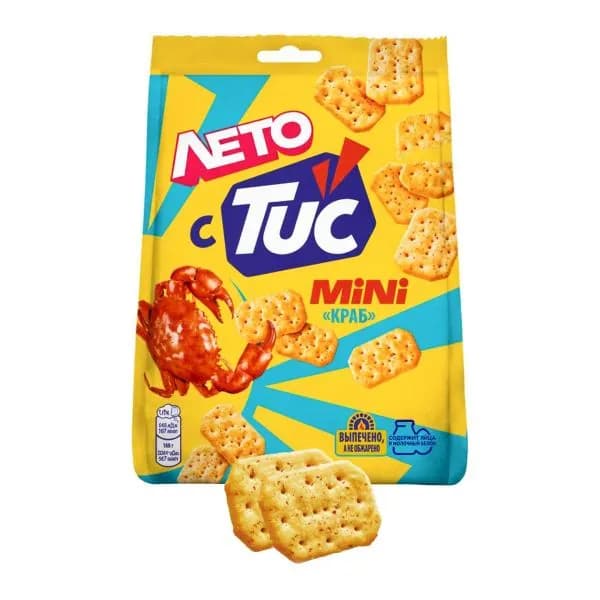 Крекер Mini со вкусом краба Tuc 110г