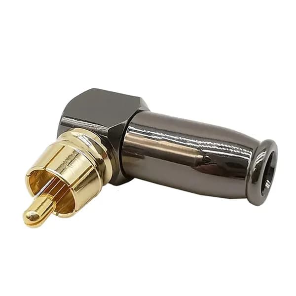 Прямой угловой RCA-разъем для пайки