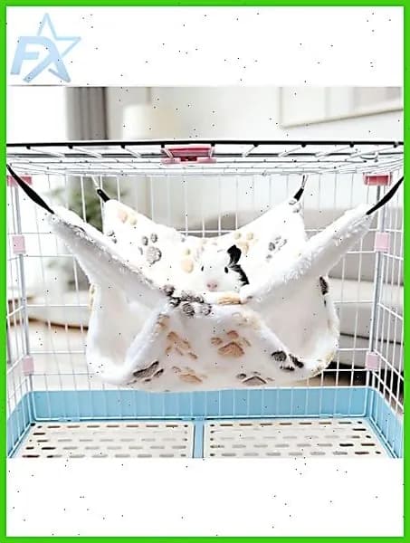 Гамак для грызунов подвесной, тёплая лежанка для хомяков, крыс, шиншилл и сахарных поссумов, мягкий плюшевый домик для клетки
