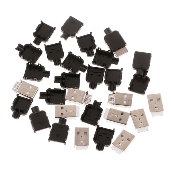 (10 комплектов) 10 комплектов самодельных сварных проволочных разъемов USB 2.0 типа A
