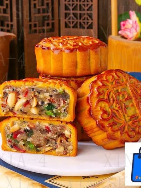 Лунный пряник со вкусом пяти ядер 100 г кондитерского изделияsuxia