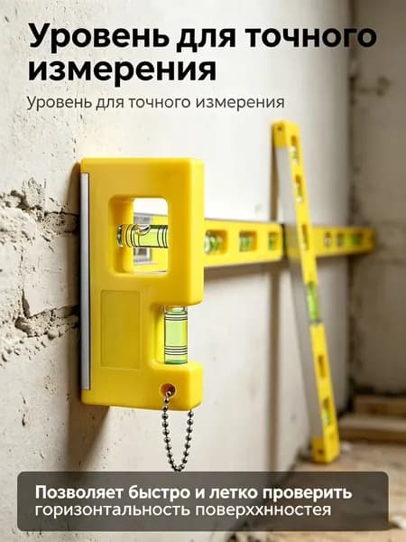 Уровень строительный Рамный 10 см, глазков: 2, 30 г