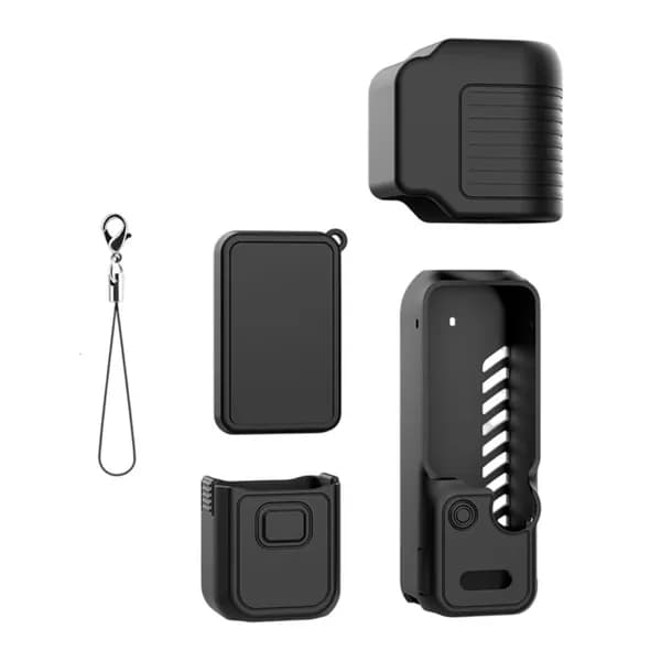 Чехол силиконовый для Pocket 4 с защитой объектива, Черный цвет