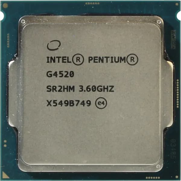 Процессор Socket LGA 1151 v1 Intel Pentium G4520 ( 2 ядра 2 потока 3600 МГц 3,6 ГГц 51Вт 51W )
