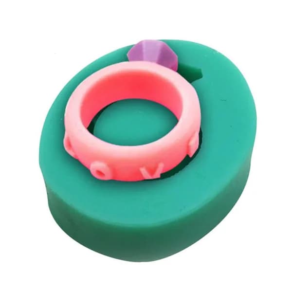 Силиконовая форма для колец с розами на День святого Валентина Love Red Lip Rose Ring-Форма для колец F0030JZ