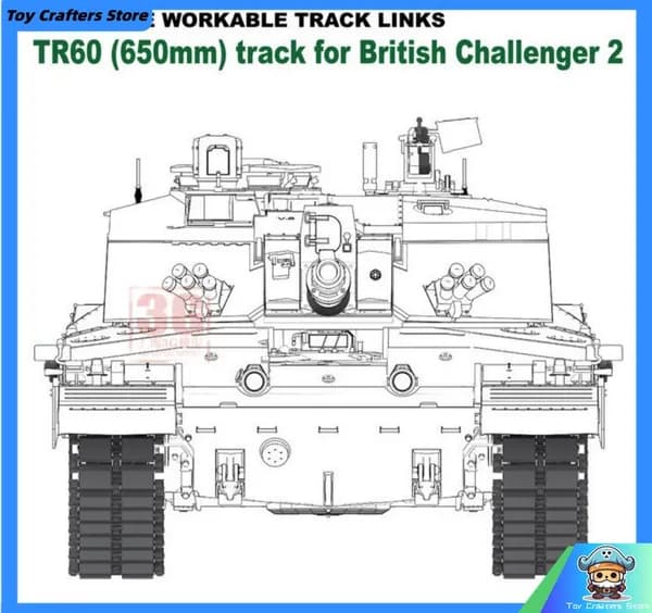 Rye Field RFM 5054 1/35 подвижная гусеница tr60 track Для Английский Челленджер 2 Модель автомобиля