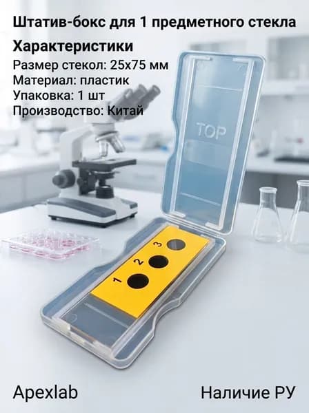 Штатив-бокс для 1 предметного стекла