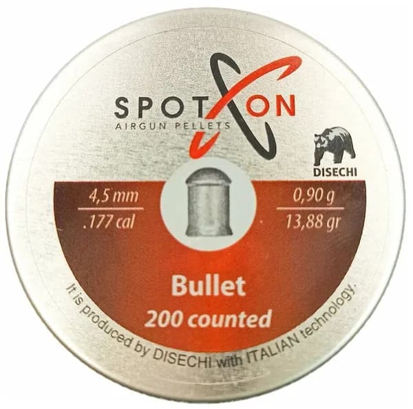 Пули SPOTON Bullet 4,5 мм 0,90 г 200 шт