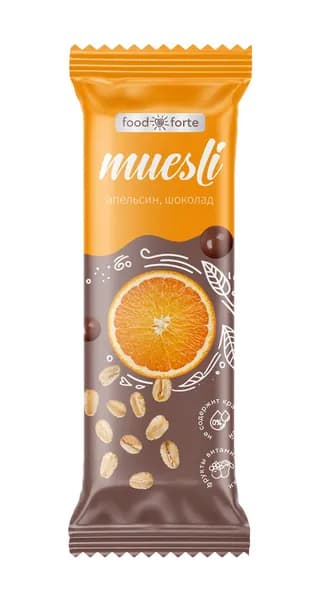 Батончик мюсли Апельсин в шоколаде 1 шт 50 г ComForte