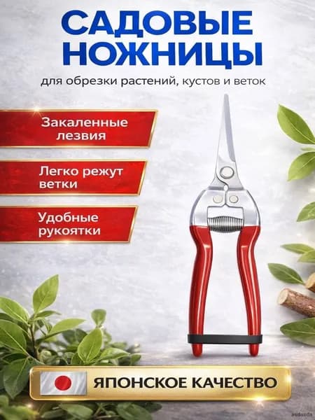Садовые ножницы, лезвиеВысокоуглеродистая сталь