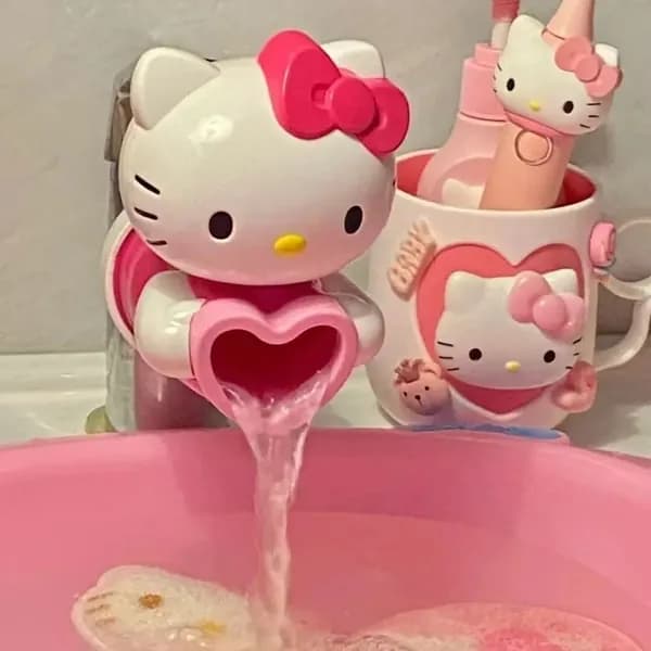 Удлинитель крана с мультяшным котом