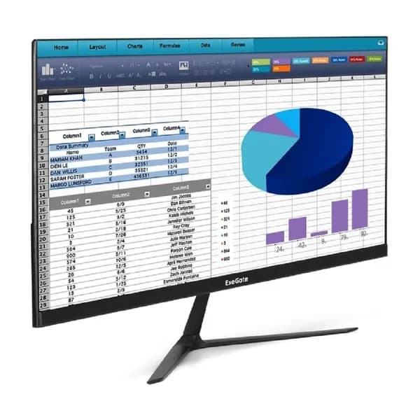 ExeGate 24,5" Монитор EX297308RUS (EX297308RUS), IPS, 1920x1080, 75 Гц, черный