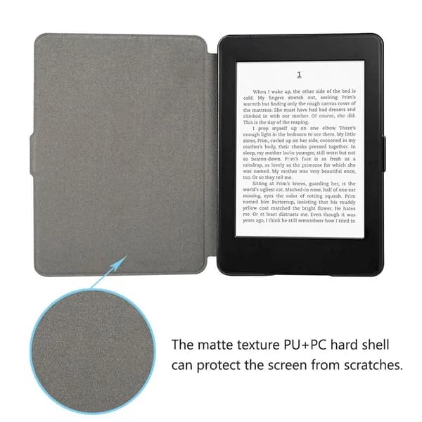 Чехол для электронной книги Kindle Paperwhite 4 (2018) с матовым рисунком из ПУ и поликарбоната