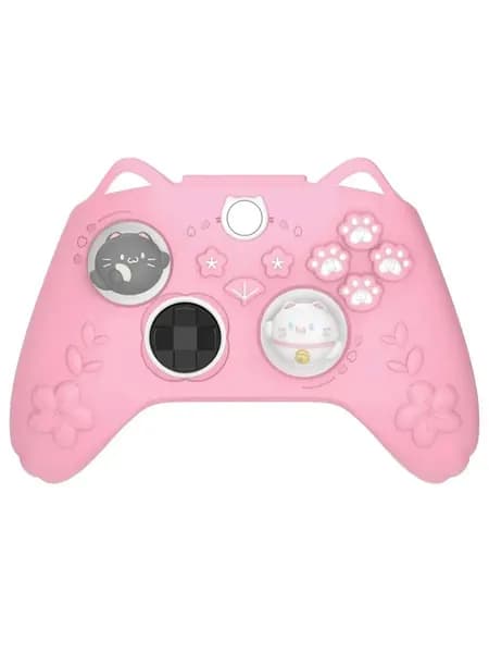Силиконовый чехол Cherry Blossoms Kitten для Xbox Series X/S, мягкая защита для Xbox Core Wireless Controller, розовый