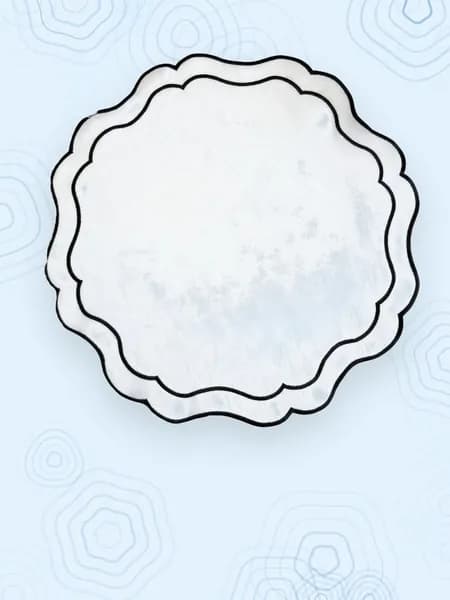 Салфетка для стола с вышивкой, Черный