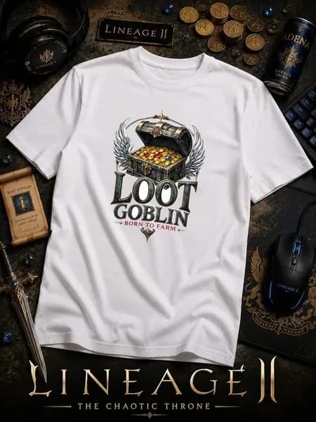 Футболка Lineage 2 Сундук с сокровищами loot goblin