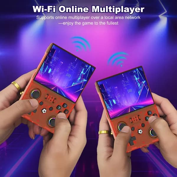 Портативная игровая консоль R36MAX2 с открытым исходным кодом, 4,5 IPS-экран, 128 ГБ