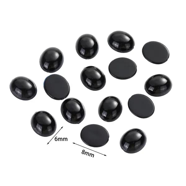 6*8mm овальный Глазки для игрушек 200 шт