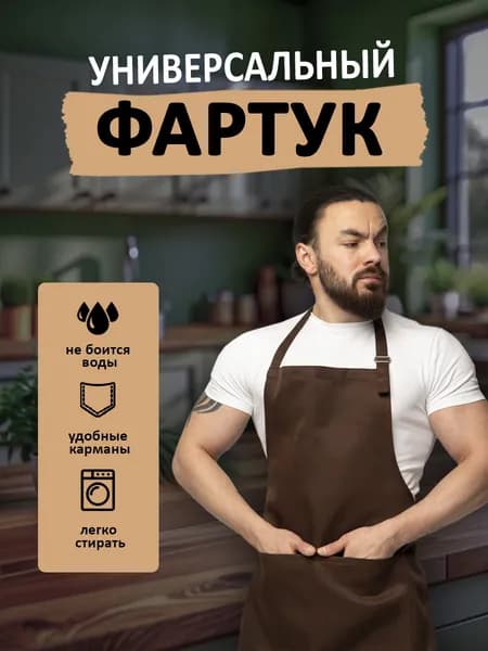 Фартук кухонный рабочий женский, мужской