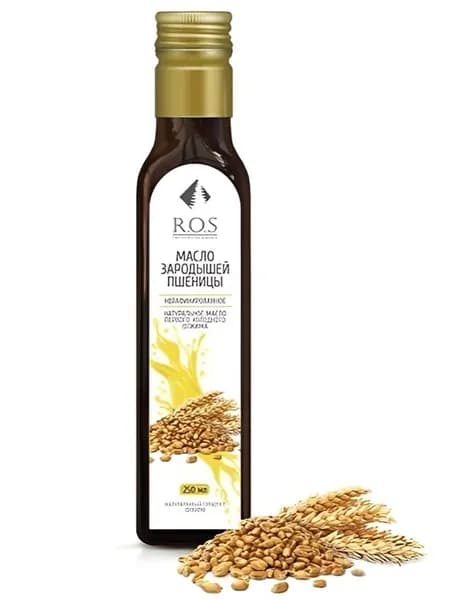 R.O.S. Рось. Масло Зародышей пшеницы (Стекло), 250 мл, натуральное, нерафинированное.