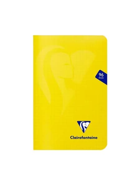 Тетрадь Clairefontaine Mimesys, 11x17, клетка, 90 г, Желтый