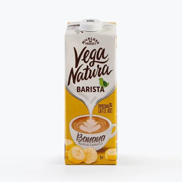 Растительный напиток Vega Natura Банановый Barista, 1 л