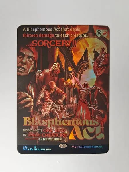 Портативные карты MTG Звездные войны двусторонние фольговые карты Закон о богохульстве