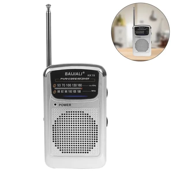Портативный FM/AM-радиоприёмник KK19 с аналоговой настройкой и встроенным динамиком