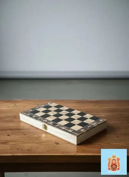 Шахматные шашки 2 в 1 деревянные шахматные доски 24X24CM