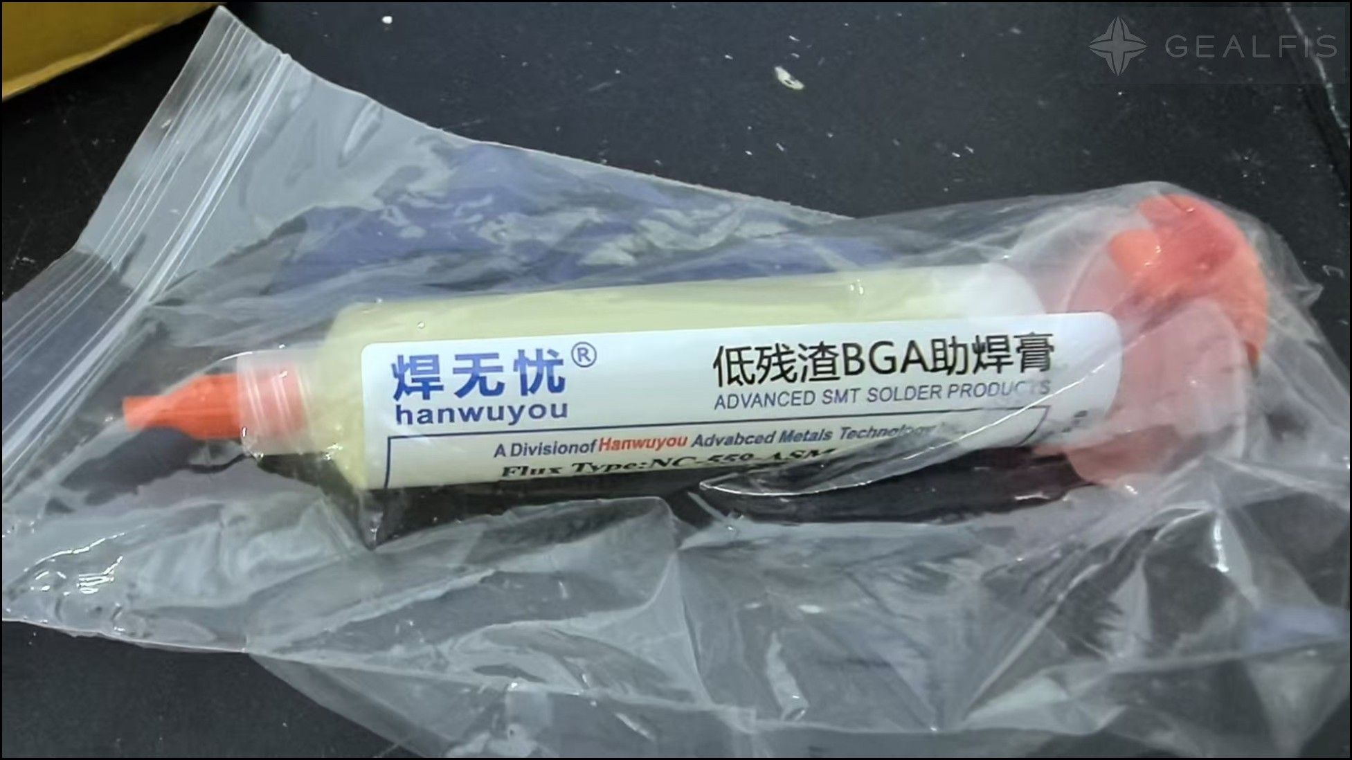 Флюс гель для пайки SMD и BGA безотмывочный SIGMA RG100-NC 10мл NC-559-ASM