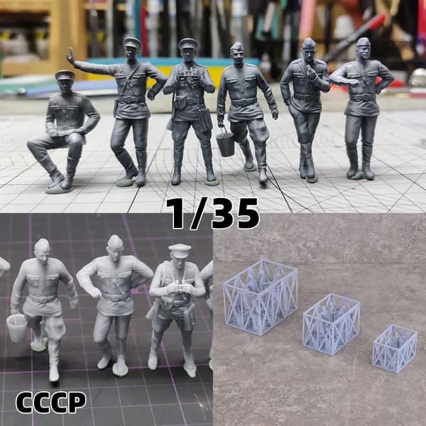 3Dпечать, фигурки солдат из смолы, модельнаборы советских или российских солдат, масштаб 1/35, неокрашенные, требуют самостоятельной сборки
