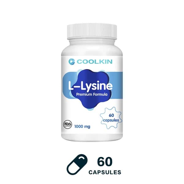 Coolkin L-лизин в капсулах - с L-лизином - для поддержки иммунитета и ухода за кожей