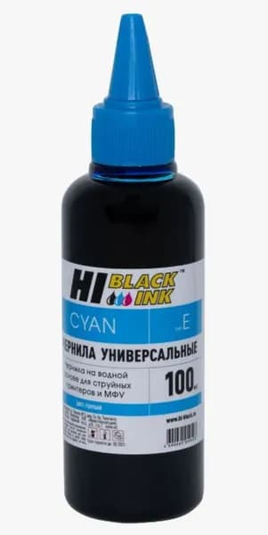 Hi-Black Чернила, Голубой (cyan), 1 шт