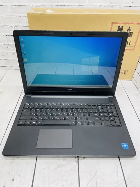 Dell Inspiron 15, Intel Celeron 3060, Intel HD Graphics Ноутбук 15.6", RAM 4 ГБ, HDD 500 ГБ, Windows Pro, Русская раскладка