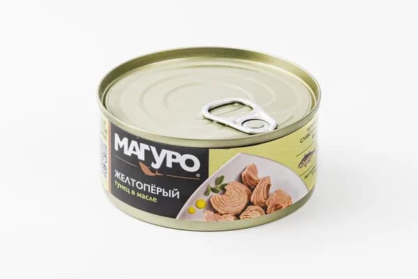 Тунец (желтоперый) филе-кусочки в масле, 170 г