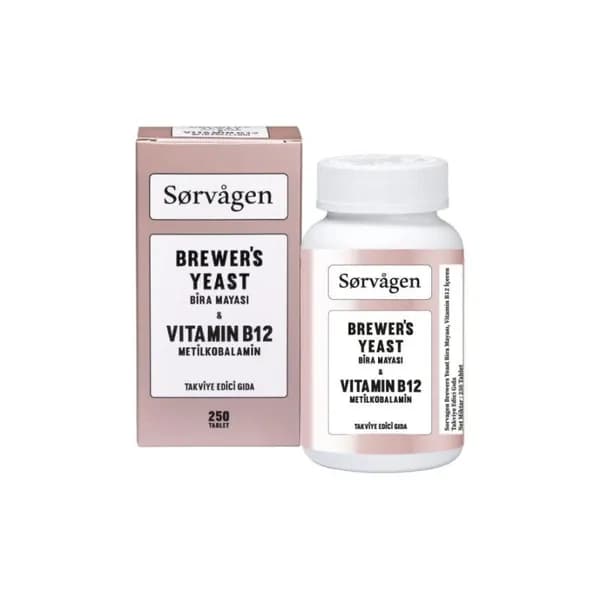 Sorvagen Пивные дрожжи - витамин В12, 250 таблеток