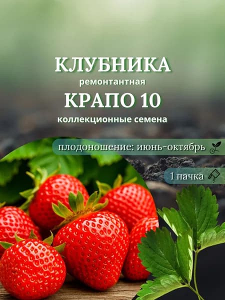 Клубника (ремонтантная) Крапо 10, семена 10 шт.