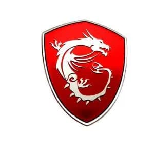 Наклейка для MSI, 3D наклейка, металлизированная пленка покрыта полиуретановой смолой, размер 50x40 mm.