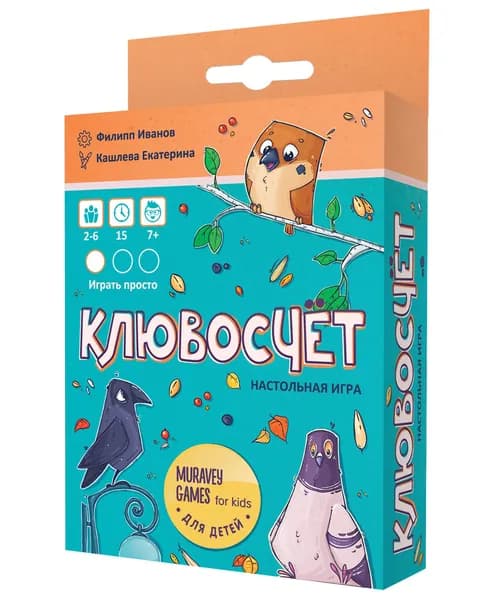 Детская развивающая настольная игра на счет Клювосчёт 7+ Muravey Games