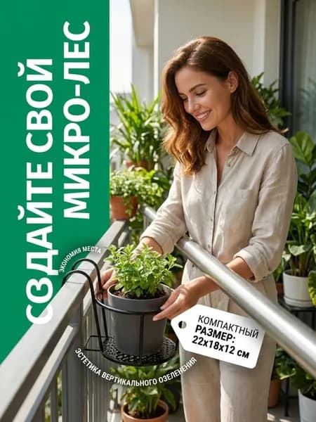 Подставка для цветов,18 см х 22 см х 18 см