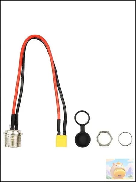 Гнездо зарядки для электросамоката Kugoo M2/M4/M4 pro/Max speed - разъём XT60, Цвет красный, черный