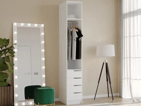 Гардеробная "Британи 22" 400х2400х500, белый